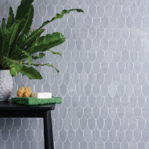 Plume Dove Marble Mosaic
